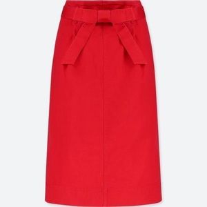 Uniqlo High Waist Belted Narrow Skirt NWT